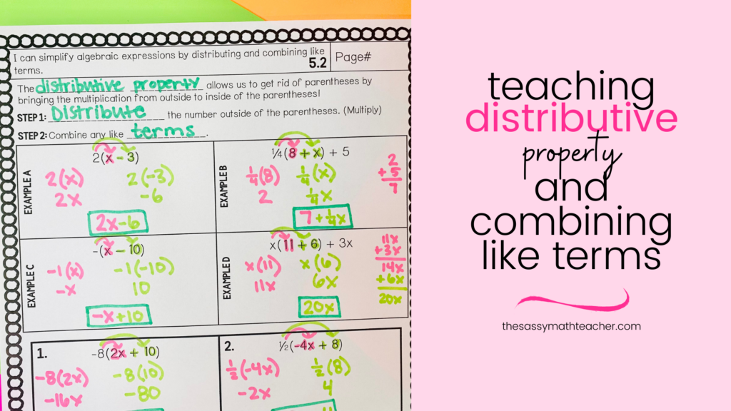 teaching-the-distributive-property-and-combining-like-terms-the-sassy